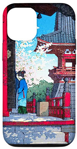 Meguro Fudo Tempel Hasui Kawase Japanisches Ukiyo-e Shin-Hanga Hülle für iPhone 13 Pro