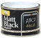 JKG MATT BLACK PAINT 180ml - Black Topcoat Paint - Interior & Exterior Paint Wood Metal Concrete Plastic Materials - For School Blackboards - Hard Drying Durable Waterproof Black