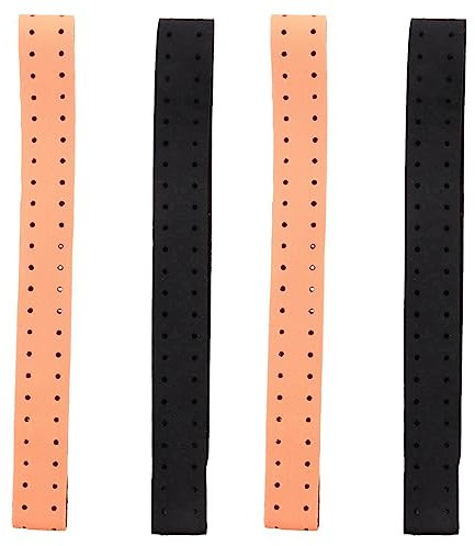 VENOAL -Armband für Herzfrequenzmesser, verstellbar, atmungsaktiv, Schwarz + Orange, 4 Stück