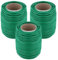SENJEOK 3 PCS Green Garden Soft Tie, 3.5 mm x 20 m Flexible Soft Twist Plant Tie, Plastic Coated Green Graden Wire for Crafting, Climbing Plants,Flowers
