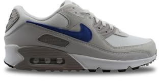 Nike Air Max 90 Mens Trainers (DM0029-110, White/Collegiate Grey/Summit White/Runner Blue), 11.5