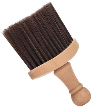 Healvian Haarbürste mit Nackenbürste und Haarschneidebürste aus Holz Haareinigungsbürste mit Naturborsten Reinigungsbürste für Gesichtshaare