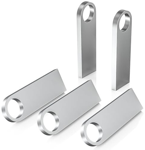 Metall USB Stick 4GB 5 Stück, ABLAZE Mini Speicherstick Wasserdicht 4 GB USB Sticks Mehrfarbige 5er Pack für Laptop, Computer, TV, Auto (4G,5 Mehrfarbige)