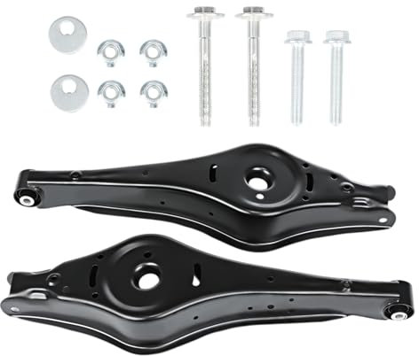 ISINEVER 2x Querlenker Hinten Unten links & rechts Kompatibel mit Audi A3 8P1 für Seat Leon 1P1 für Skoda Octavia II 1Z3 für VW Golf V VI 1K0506311S, 1K0505311T