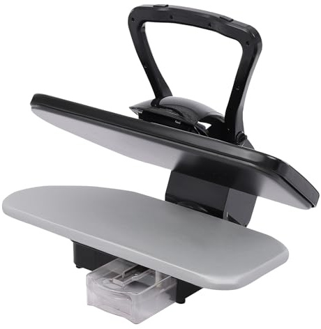 Xigner Pressa da stiro a vapore intelligente da 2200 W, con touch screen, 5 programmi di stiratura, serbatoio da 1 l, pressa a vapore per camicie, pantaloni, lenzuola, nylon, seta, lana (nero)