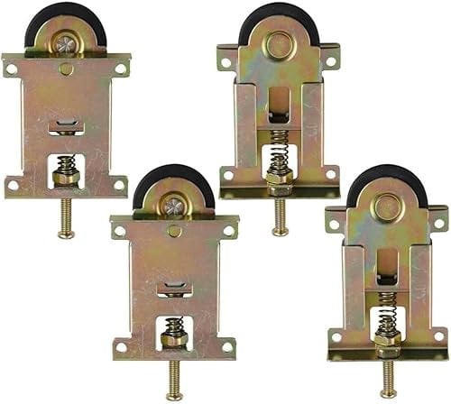 StarRing 2/4/8 PCS Sliding Door Pulley Set,Sliding Door Sliding Wardrobe Door Kit, Nylon Concaved Ball Bearing Wheel For Wooden Doors Wheel (4PCS)