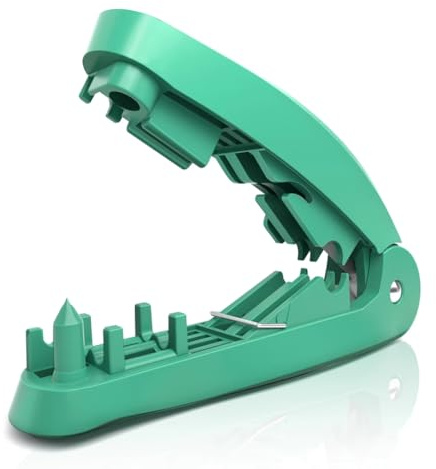 Uxsjakjsd Stripping Tool 4-In-1 RJ45 Wire Cutter Functionality Includes Cutting, Untangling, Straightening for STP/UTP Cables Green