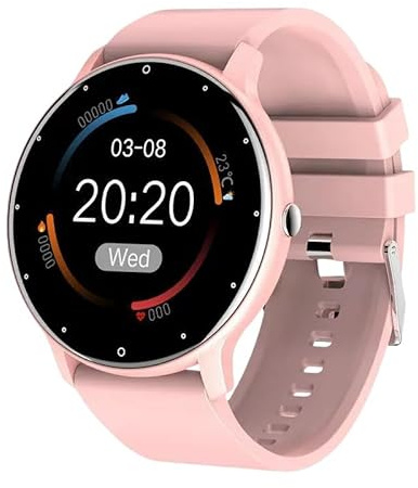 bergxperten gesundpur Vital Pulse Watch Intelligente 1.28 HD Smartwatch mit Herzfrequenz, Schlaf - Tracking, Blutdruck Monitor, Sportmodi & Schrittzähler für Damen und Herren
