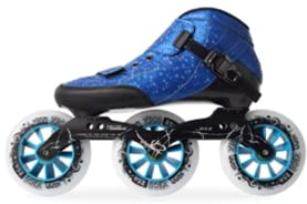 Kinder-Rollschuhe im coolen Rennwagen-Design, PU-Rollen, verstellbare Größe, dreifaches Sicherheitssystem, ideal für Jungen ab 12 Jahren
