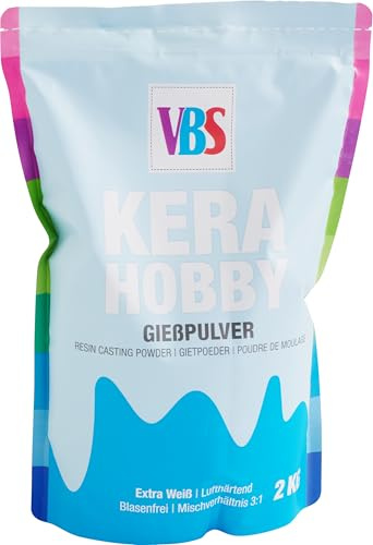 VBS Gießpulver KeraHobby Gießmasse Material Weiß 4500g