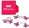 HAARallerliebst Haarschmuck Set (6 teilig) für Kinder inkl. Schachtel zur Aufbewahrung (Pink: Schmetterlinge)