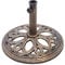 COSTWAY Round Umbrella Base Stand with Premium Cast Iron, Suitable for Pole Diameter 38MM - 48MM, Heavy Duty & Weather Resistant Parasol Base for Patio, Deck, Porch, Lawn, Garden, 11KG
