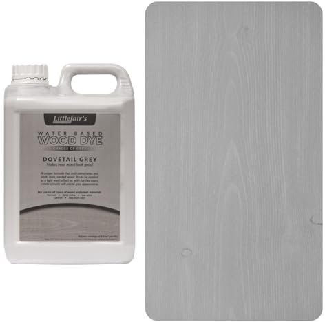Tintura e tintura per legno a base d'acqua di Littlefair - Gamma pastello (2,5 litri, grigio a coda di rondine)