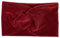 styleBREAKER Damen Stirnband in Samt Optik mit Twist Knoten, warmes Haarband, Headband, Haarschmuck 04026040, Farbe:Bordeaux-Rot