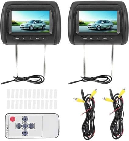 Double Lecteur DVD Portable appuie-tête de Voiture lecteurs vidéo 7 en HD LCD écran Tactile numérique Lecteur MP5 de Voiture headrest DVD Monitor