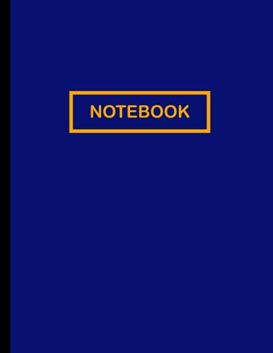 Notebook: Big Notebook for Writing 500 Pages : College Ruled Paper - Navy Blue Cover