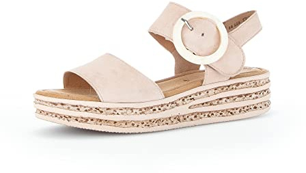 Gabor Damen Riemchensandalen, Frauen Sandaletten,Best Fitting,Sandaletten,Sommersandalen,flach,Women's,Lady,Ladies,Rouge,38 EU / 5 UK