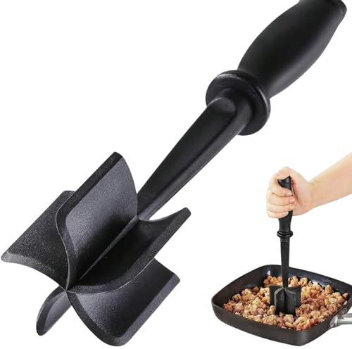 Handheld Manual Heat Resistant Meat Chopper | Meat Masher | Mince Meat Masher | Meat Separator Tool | Mince Chopper | minced Beef Masher | Pan Stirrer | Twist Chopper | Food Grade