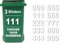 3 x Bin Numbers for Wheelie Bins, 0-9, Dustbin Stickers, Easy Application 17.5cm Stick On Number Stickers - Weatherproof Self Adhesive Vinyl (1)