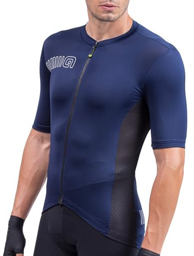 Alé Cycling Herren Einfarbig Kurzärmliges Jersey, Marineblau, XXL