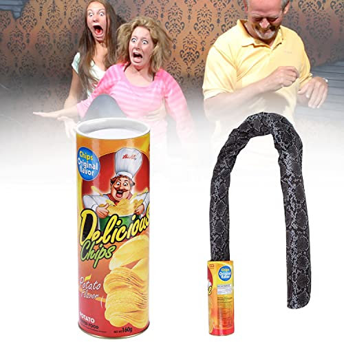 YISKY Halloween Scherzartikel Kartoffelchips Schlange, Halloween Schlange Trick Spielzeug, Halloween Schlange Scherzartikel Spielzeug, für Party, Geburtstags, Aprilscherz Spielzeug