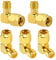 5 Stück Rechtwinkliger SMA Stecker auf RP-SMA Buchse ​Adapter, KUOQIY SMA Koaxial-Adapter Konverter, SMA-Adapter Koaxial Steckverbinder, für WiFi-Antenne, FPV, Brille, Router