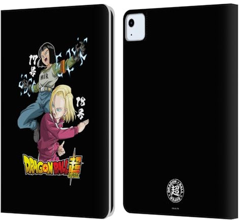 Head Case Designs sous Licence Officielle Dragon Ball Super Android 17 Et 18 Universe Survival Characters Étui Portefeuille en Cuir Compatible avec Apple iPad Air 11 2020/2022/2024/2025