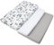 Medi Partners Spannbettlaken 60x120 3-Pack Baby Bettlaken Kinderbett Spannbetttuch 100% Baumwolle - Fitted Kinder Sheet Bettwäsche Babymatratze Schlafsack Babybett (Mint Zoo-Weiß-Graue)