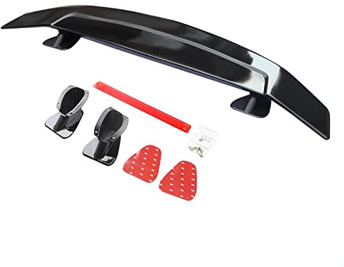 Auto Heckspoiler Spoiler für Ford Mustang Mondeo MK3 MK4 MK5,HeckflüGel Heckspoiler für Sedan Kofferraum Flügel Lippe Spoiler,A/Glossyblack