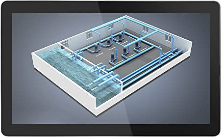SunKol 27 Embedded Industrie Touch Panel PC,16:9 kapazitiver Touchscreen All-in-One, 2xUSB2.0, 2xUSB3.0, HDMI, VGA, 2xRS232, LAN (i5-3210M, 8G-DDR3 RAM 512G SSD)