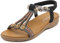 Meik Mangni Donna Sandali Piatti Estive Bohemia Pantofole Infradito da Spiaggia Ciabatte Antiscivolo Punta Aperta C Nero 39 EU