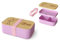 Rungassi Brotdose Brotbox Vesperdose Lunchbox Tierleben (Flamingo - Stressreduzierer - Rosa)