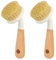 Ensemble De Brosses À Vaisselle en Bois Et Sisal Manche en Maille Tampon De Nettoyage pour Petite Brosse De Nettoyage