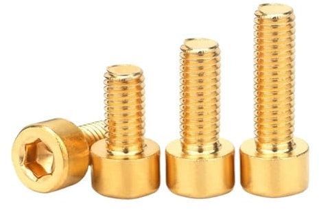 Vis à tête hexagonale en laiton M5 M6 M8, 10 pièces/lot(35mm x10pcs,M8)