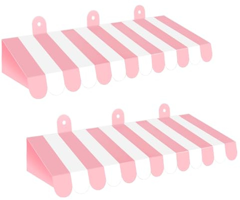 2 Stück Zirkus Markise Dekoration 3D Karneval Zelt Markise Wanddekorationen für Zirkus Mottoparty Karneval Ständer Party Favors Supplies