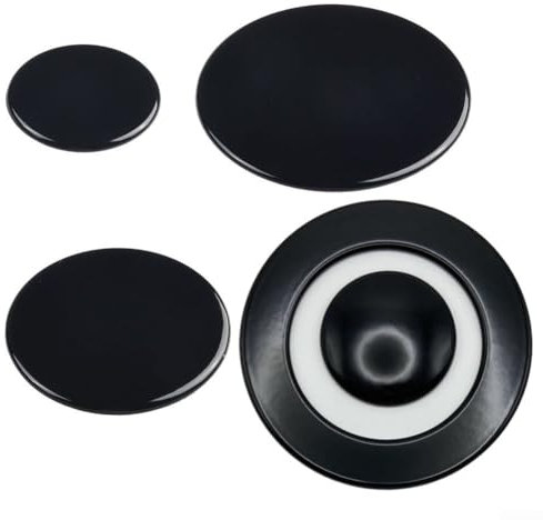 4 tapas de llama para quemador de gas para horno, corona para tapas de anillo, tapa de quemador para estufa de gas SABAF, accesorios para quemador de horno (plano)
