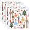 JarThenaAMCS Set mit 4 Nussknacker-Stoffservietten, Weihnachten, Aquarell, Nussknacker, Dinner-Servietten, wiederverwendbar, Weihnachten, Cartoon, 45,7 x 45,7 cm, Küchentisch-Kollektion für