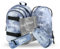 Baagl Schulrucksack Set Jungen 5-Teilig, Schultasche ab 3. Klasse, Grundschule Ranzen mit Brustgurt, Ergonomischer Schulranzen (NASA Grey)