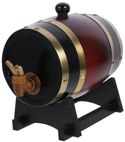 PHENOFICE Holz Wein 1 5 L Bier Rotwein Container Vintage Stil Bar Wohnkultur Prop