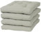 Viste tu hogar Pack 4 Cojines para Silla, 40x40x5 CM, Efecto Tridimensional, Relleno de 101% Poliéster, Ideal para Comedor, Terraza, Salón y Restaurante, Color Beige Lino, Fabricado en España