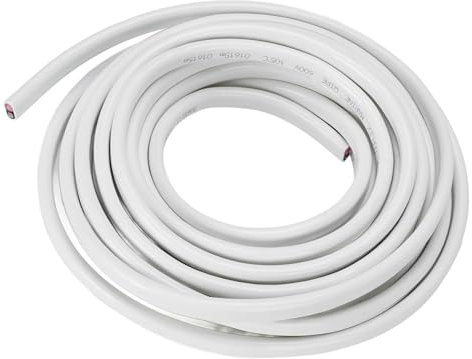 Cable Marino de Calibre 8 Impermeabilización de 30 Pies Excelente Conductividad Alta Flexibilidad para el Bote de Yates Remolque para Acampar