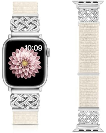 chinbersky Nylon Armbänder kompatibel mit Apple Watch Armband 38mm 40mm 41mm 42mm 44mm 45mm 46mm 49mm für Damen Herren,Ersatz Stoff Interlock Schnalle für iWatch Serie 10 9 Ultra 8 7 6 5 4 3 2 1 SE