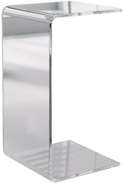 SFNIOKFG Couch-Beistelltisch, Acryl-Beistelltisch, Sofa, Kleiner Couchtisch, minimalistischer Beistelltisch, nordischer transparenter Glas-Wohnzimmer-Ecktisch, Ecktische für Wohnzimmer (Far