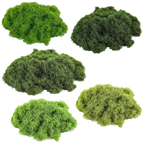 Islandmoos, Moosbild, Moos Zum Basteln, 5 Verschiedene Moosarten, Deko Moos, Kunstmoos, Konserviertes moos, 150g ﻿