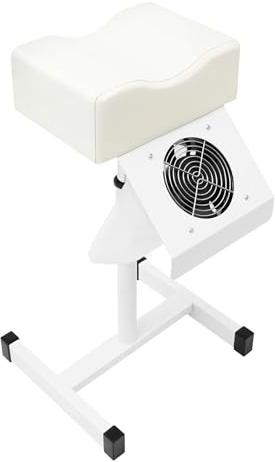 Silla de pedicura reposapiés con extracción de polvo, 45-65 cm de altura ajustable, reposapiés para salón de belleza, cuidado de los pies, silla ergonómica para salón de uñas, cosméticos y spa en casa