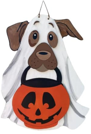 Panneau De Bienvenue Halloween Décoration Saisonnière En Bois Mignonne