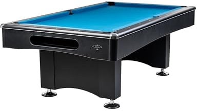Pool Billardtisch Black Pool 9 ft - 254x127 cm mit Schieferplatte inkl. Montage und Zubehörset von John West Billard