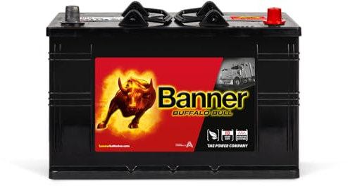 Banner 010610110101 Buffalo Bull 610 11 LKW Batterie, Erstausrüsterqualität, 12 V, 110 Ah, 800 A, 344mm x 175mm x 230mm