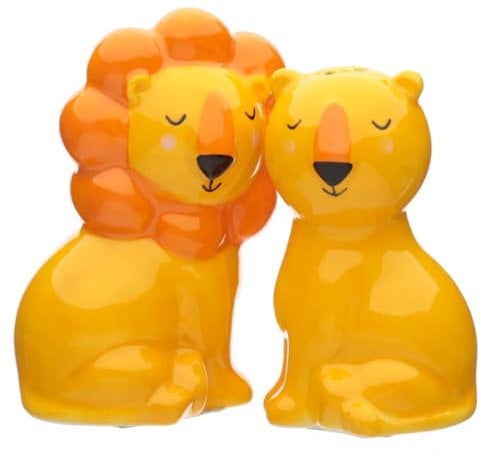 Puckator Zooniverse Lion Ceramic Salt & Pepper Set