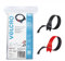 VELCRO Brand Cable Ties, 100Pk - 8 x 1/2 Red and Black, Reusable Alternative to Zip Ties, ONE-WRAP Thin Pre-Cut Cord Organization Straps, Wire Management for Office or Home, VEL-30200-AMS, Black/Red